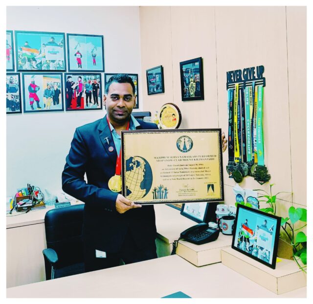 An Alumni, Rohit Tiwari of Agra, set a World Record