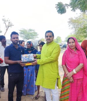 Distribution of Solar Energy Lights in Sewa Basti