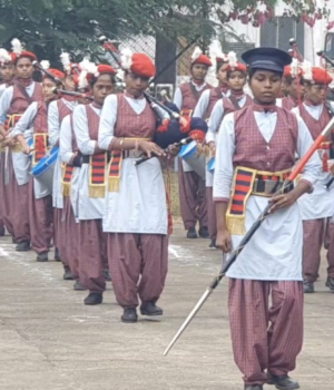 First position by Raisen Vidyalaya in Pipe Band Competition